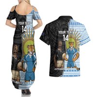 New Zealand Argentina Rugby Custom Couples Matching Summer Maxi Dress and Hawaiian Shirt 2025 Los Pumas All Black Together - Polynesian Pride