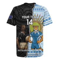 New Zealand Argentina Rugby Custom Rugby Jersey 2025 Los Pumas All Black Together - Polynesian Pride