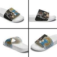 New Zealand Argentina Rugby Slide Sandals 2025 Los Pumas All Black Together - Polynesian Pride
