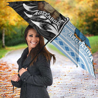 New Zealand Argentina Rugby Umbrella 2025 Los Pumas All Black Together - Polynesian Pride