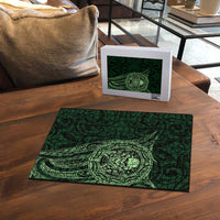 New Zealand Skull Darts Puzzle Aotearoa Maori Chest Tattoo Stylized Green - Polynesian Pride