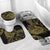 New Zealand Darts Bathroom Set Skull In Dart We Trust Maori Pattern - Polynesian Pride