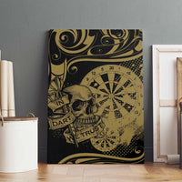 New Zealand Darts Canvas Wall Art Skull In Dart We Trust Maori Pattern - Polynesian Pride