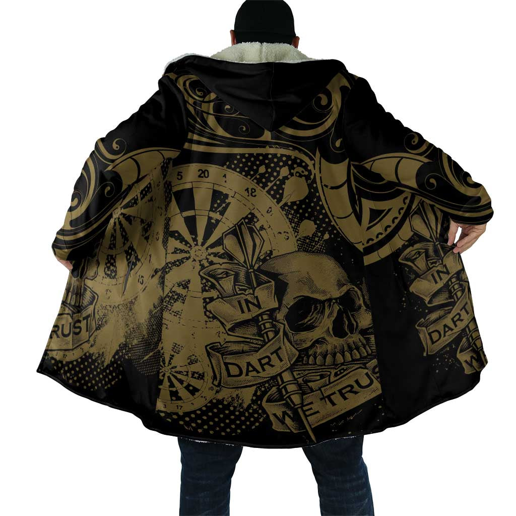 New Zealand Darts Cloak Skull In Dart We Trust Maori Pattern - Polynesian Pride