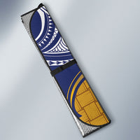 Magnificent Frigatebird Nauru Auto Sun Shade Pandanus Weaving Polynesian Pattern LT14 - Polynesian Pride