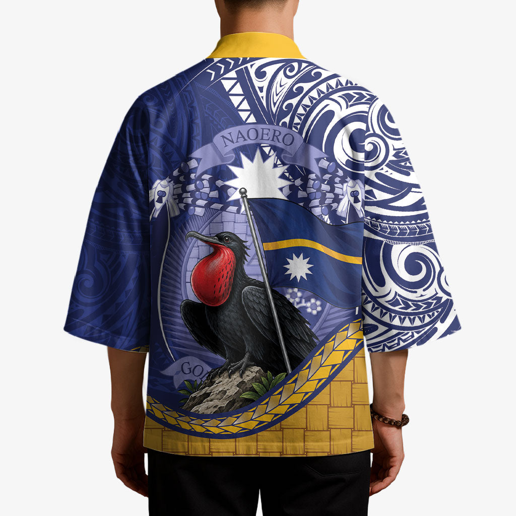 Magnificent Frigatebird Nauru Kimono Pandanus Weaving Polynesian Pattern LT14 - Polynesian Pride