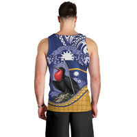 Magnificent Frigatebird Nauru Men Tank Top Pandanus Weaving Polynesian Pattern LT14 - Polynesian Pride