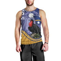 Magnificent Frigatebird Nauru Men Tank Top Pandanus Weaving Polynesian Pattern LT14 - Polynesian Pride