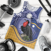 Magnificent Frigatebird Nauru Men Tank Top Pandanus Weaving Polynesian Pattern LT14 - Polynesian Pride