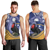 Magnificent Frigatebird Nauru Men Tank Top Pandanus Weaving Polynesian Pattern LT14 - Polynesian Pride