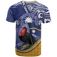 Magnificent Frigatebird Nauru T Shirt Pandanus Weaving Polynesian Pattern LT14 - Polynesian Pride