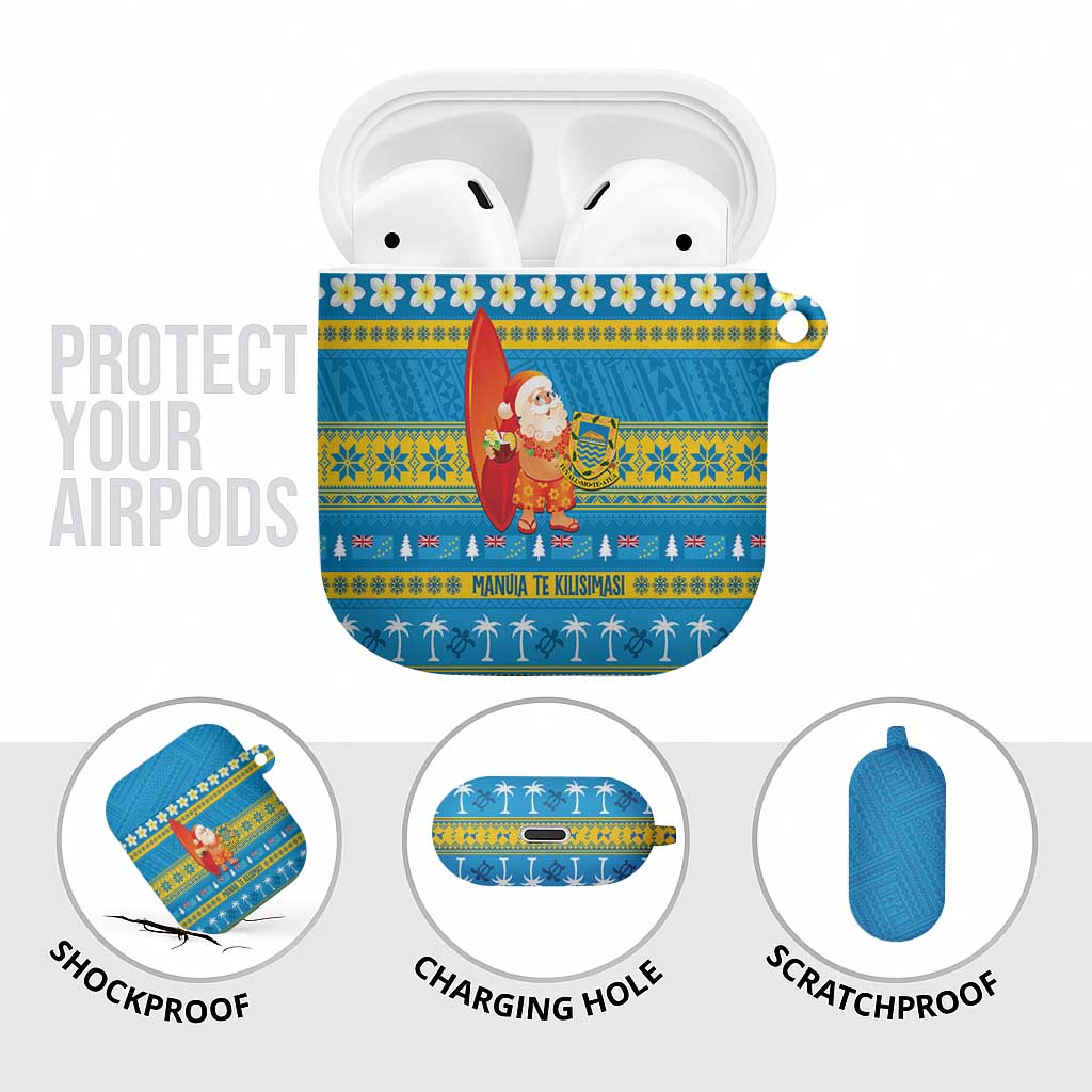 Tuvalu Christmas AirPods Case Cute Santa Manuia te Kilisimasi - Polynesian Pride