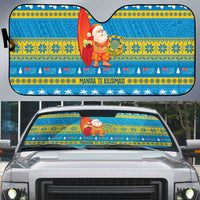 Tuvalu Christmas Auto Sun Shade Cute Santa Manuia te Kilisimasi - Polynesian Pride