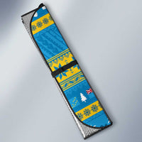 Tuvalu Christmas Auto Sun Shade Cute Santa Manuia te Kilisimasi - Polynesian Pride