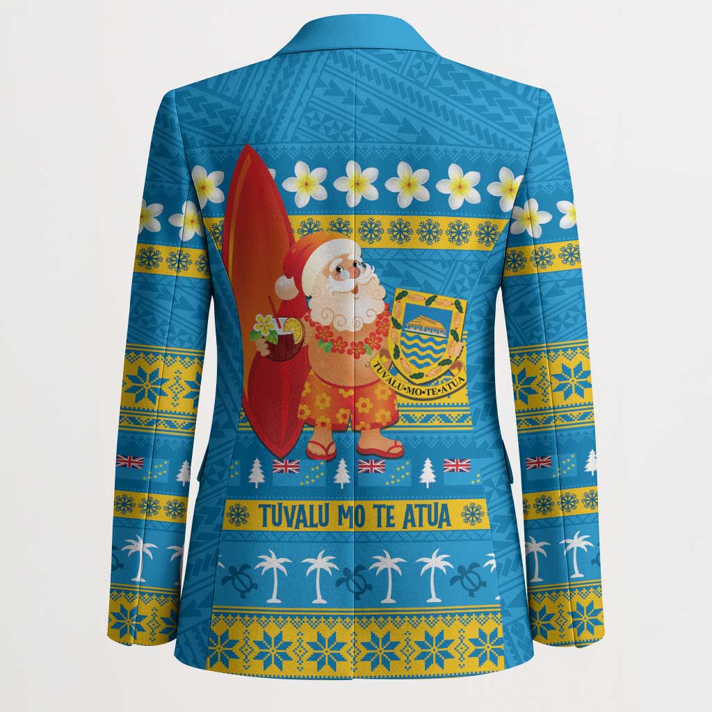 Tuvalu Christmas Blazer Cute Santa Manuia te Kilisimasi - Polynesian Pride