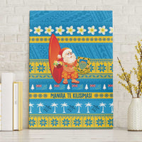 Tuvalu Christmas Canvas Wall Art Cute Santa Manuia te Kilisimasi - Polynesian Pride