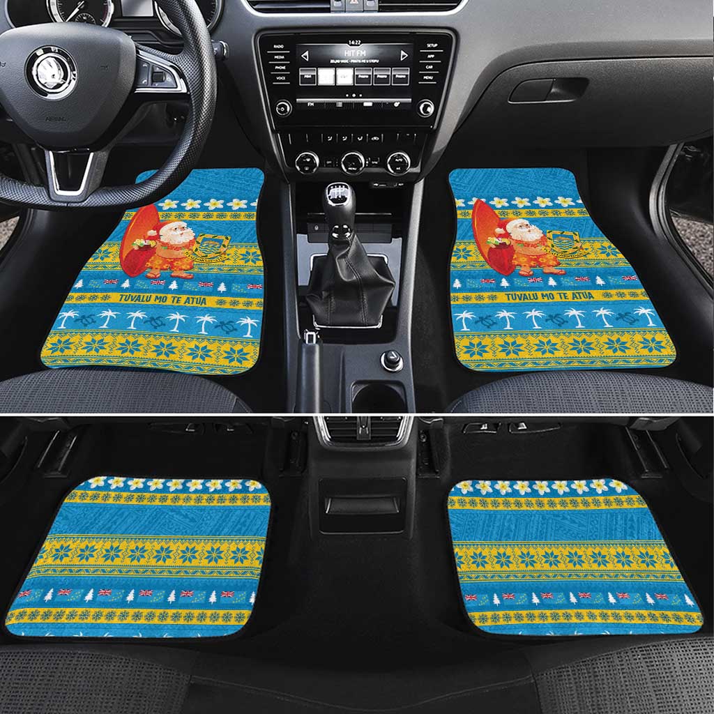 Tuvalu Christmas Car Mats Cute Santa Manuia te Kilisimasi - Polynesian Pride