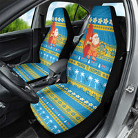 Tuvalu Christmas Car Seat Cover Cute Santa Manuia te Kilisimasi - Polynesian Pride