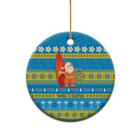 Tuvalu Christmas Ceramic Ornament Cute Santa Manuia te Kilisimasi - Polynesian Pride