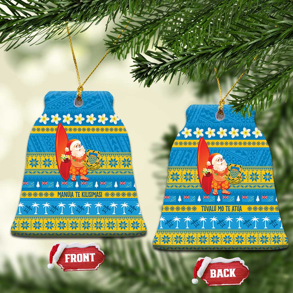 Tuvalu Christmas Ceramic Ornament Cute Santa Manuia te Kilisimasi - Polynesian Pride
