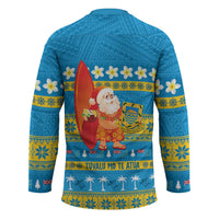 Tuvalu Christmas Hockey Jersey Cute Santa Manuia te Kilisimasi - Polynesian Pride