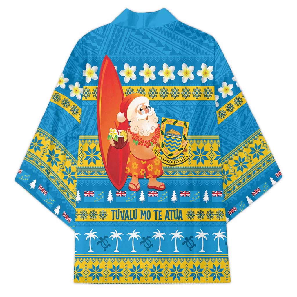 Tuvalu Christmas Kimono Cute Santa Manuia te Kilisimasi - Polynesian Pride