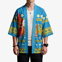 Tuvalu Christmas Kimono Cute Santa Manuia te Kilisimasi - Polynesian Pride
