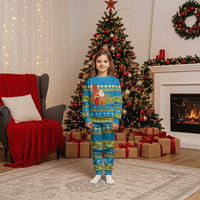 Tuvalu Christmas Pajama Set Cute Santa Manuia te Kilisimasi - Polynesian Pride