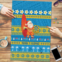 Tuvalu Christmas Puzzle Cute Santa Manuia te Kilisimasi - Polynesian Pride