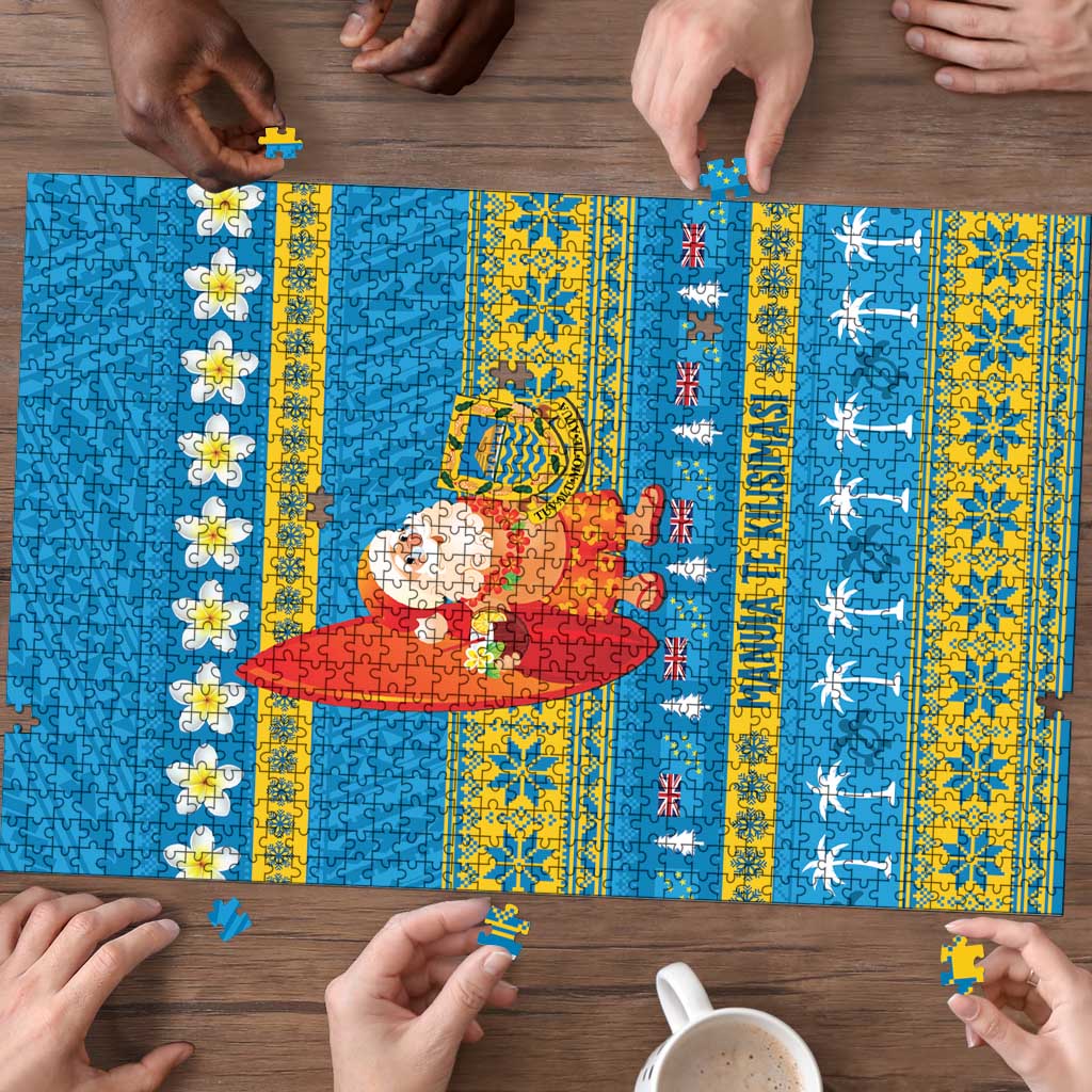 Tuvalu Christmas Puzzle Cute Santa Manuia te Kilisimasi - Polynesian Pride