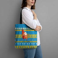 Tuvalu Christmas Tote Bag Cute Santa Manuia te Kilisimasi - Polynesian Pride