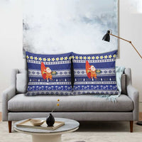Nauru Christmas Pillow Cover Cute Santa Coat Of Arms Merry Xmas - Polynesian Pride