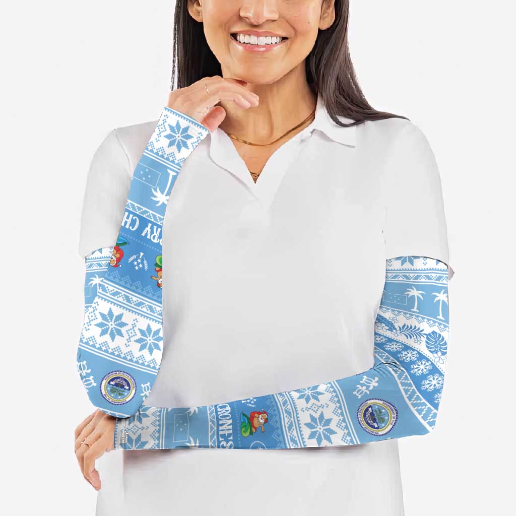 FSM Christmas Arm Sleeves Merry Xmas Federated States of Micronesia - Polynesian Pride