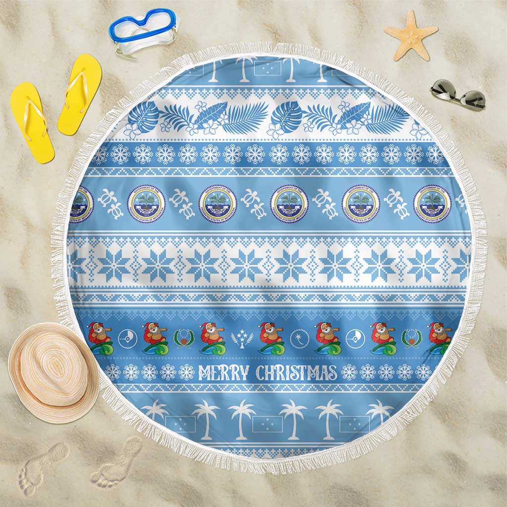 FSM Christmas Beach Blanket Merry Xmas Federated States of Micronesia - Polynesian Pride