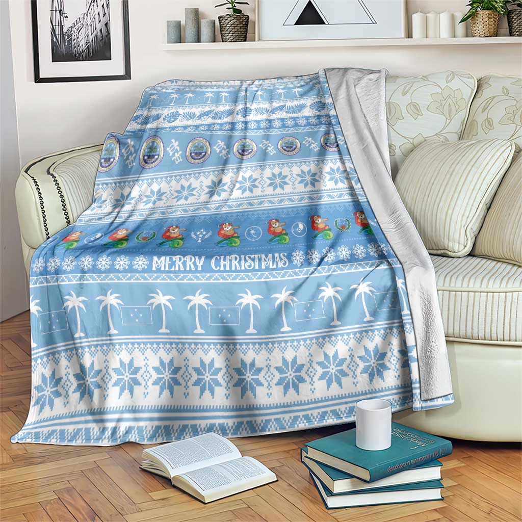 FSM Christmas Blanket Merry Xmas Federated States of Micronesia - Polynesian Pride