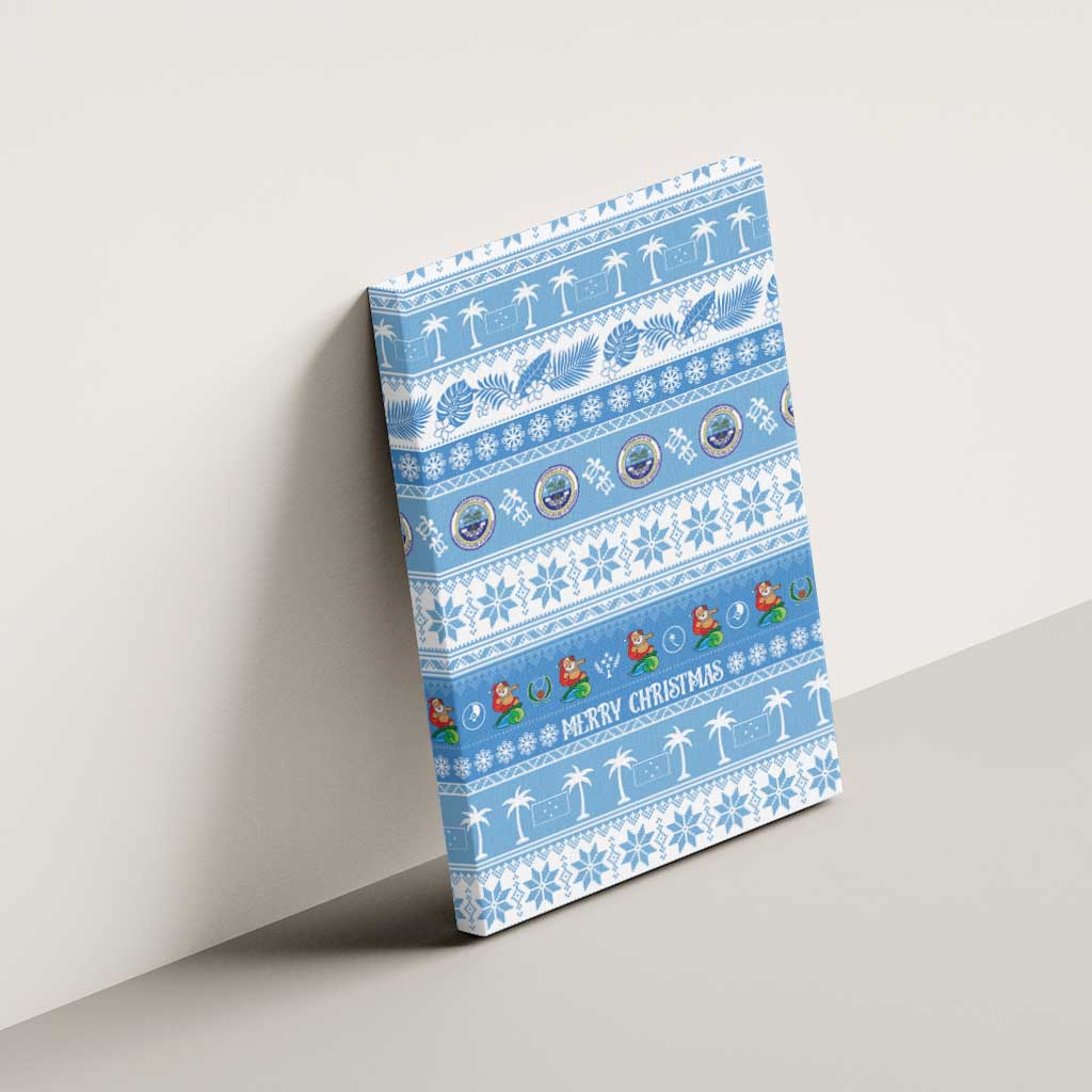 FSM Christmas Canvas Wall Art Merry Xmas Federated States of Micronesia - Polynesian Pride