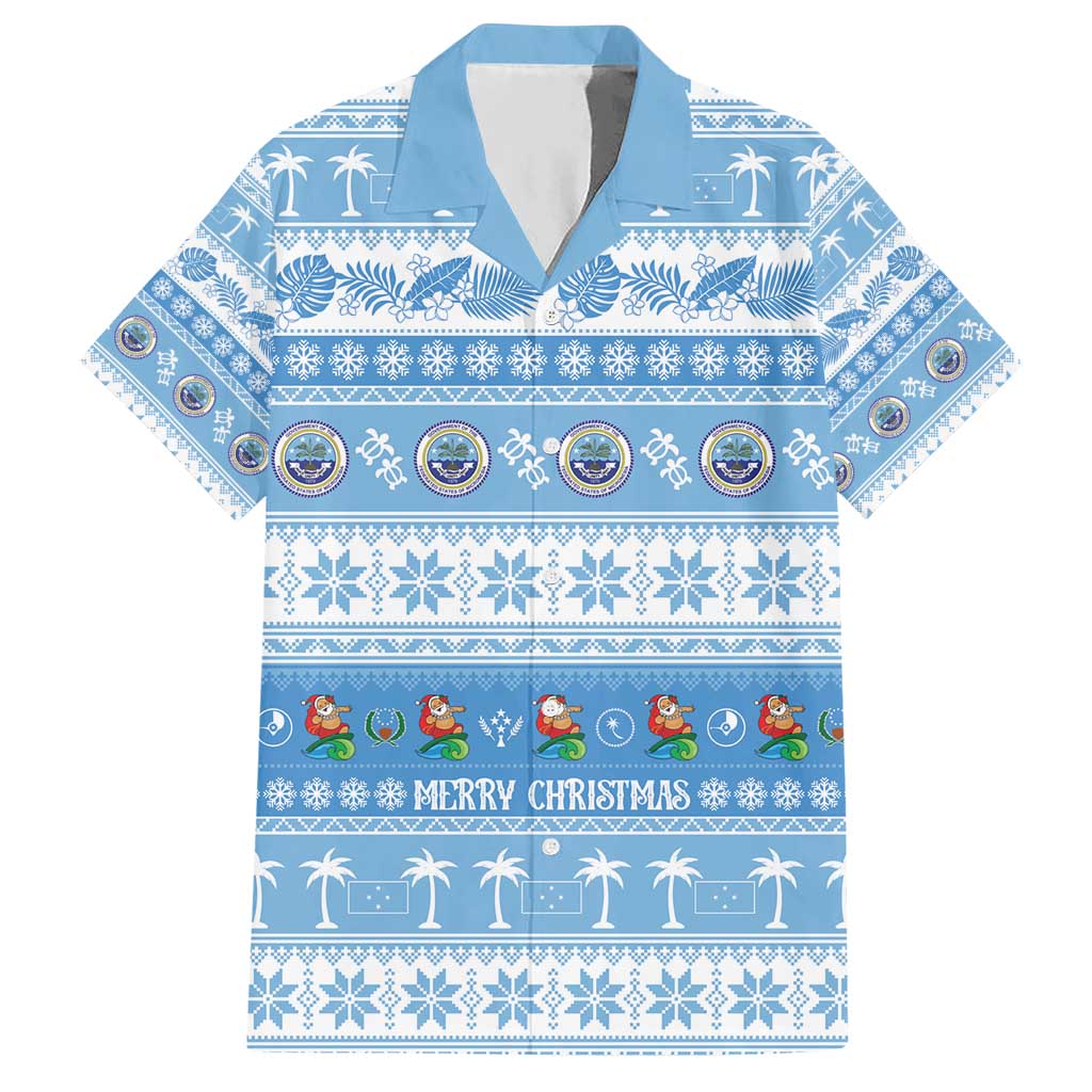 FSM Christmas Hawaiian Shirt Merry Xmas Federated States of Micronesia - Polynesian Pride