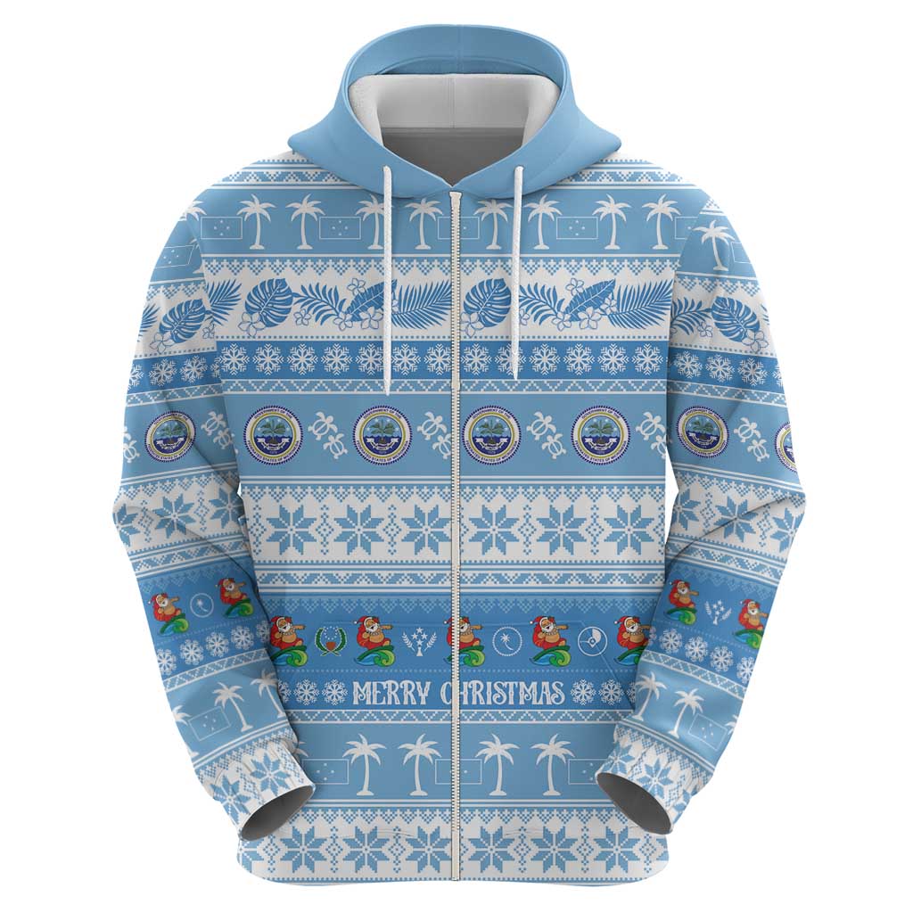 FSM Christmas Hoodie Merry Xmas Federated States of Micronesia - Polynesian Pride