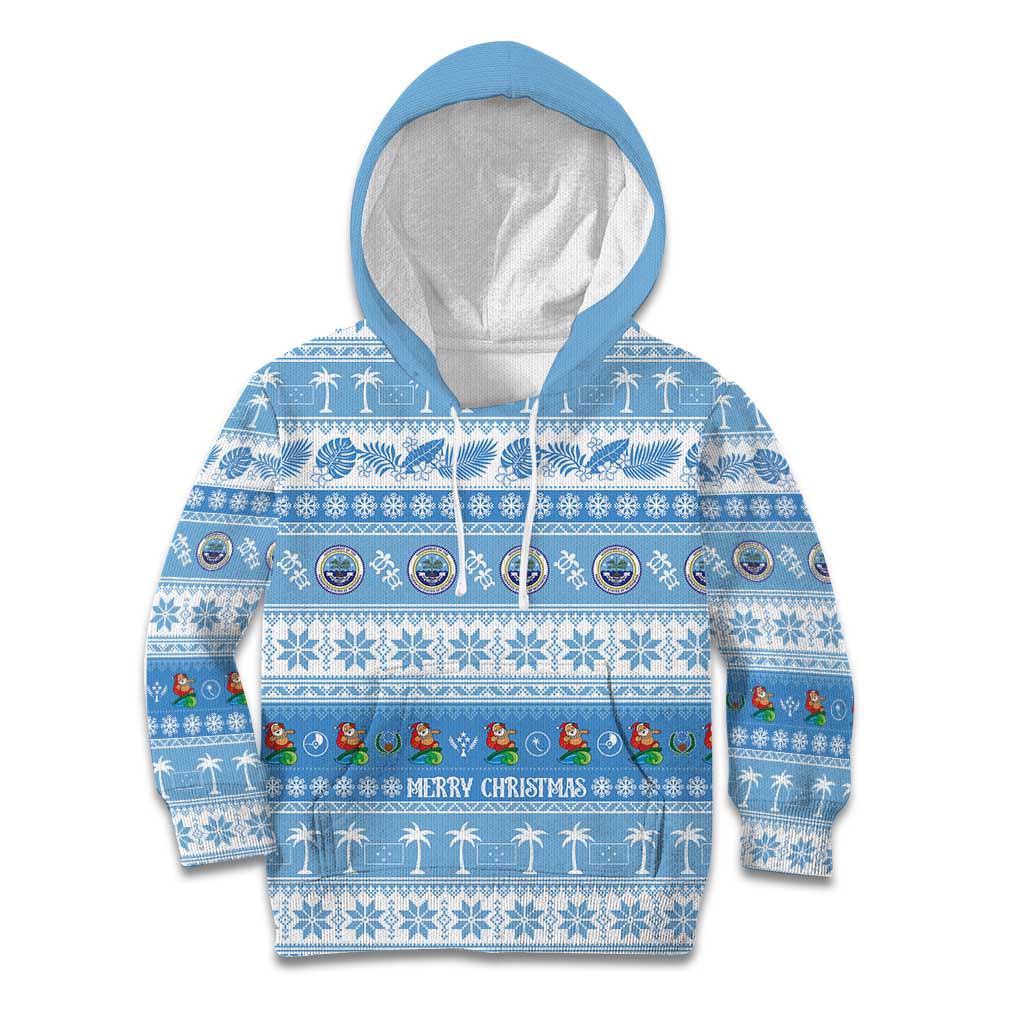 FSM Christmas Kid Hoodie Merry Xmas Federated States of Micronesia - Polynesian Pride
