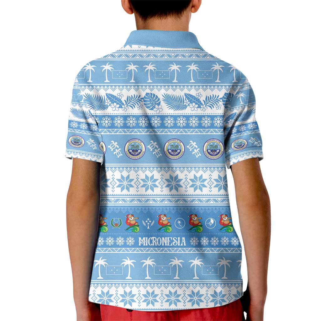 FSM Christmas Kid Polo Shirt Merry Xmas Federated States of Micronesia - Polynesian Pride