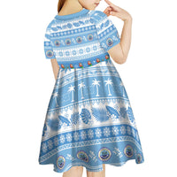 FSM Christmas Kid Short Sleeve Dress Merry Xmas Federated States of Micronesia - Polynesian Pride