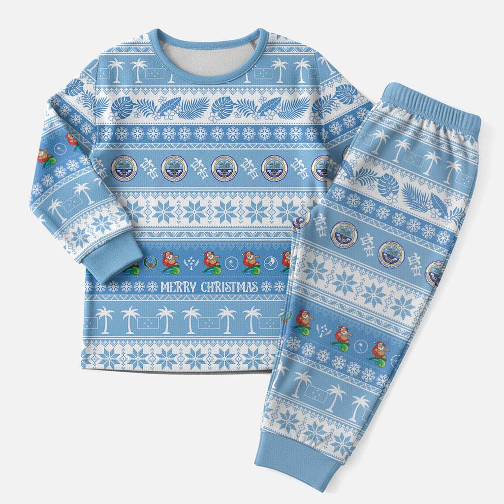 FSM Christmas Pajama Set Merry Xmas Federated States of Micronesia - Polynesian Pride