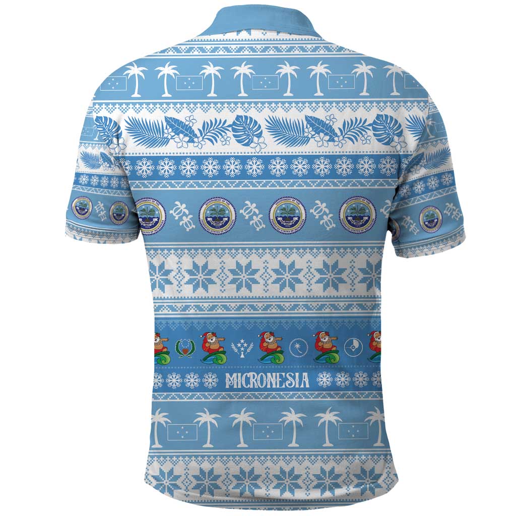 FSM Christmas Polo Shirt Merry Xmas Federated States of Micronesia - Polynesian Pride