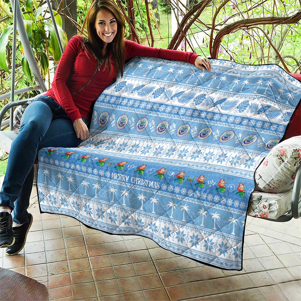 FSM Christmas Quilt Merry Xmas Federated States of Micronesia - Polynesian Pride