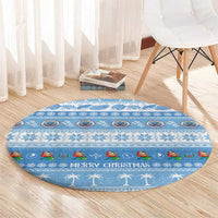 FSM Christmas Round Carpet Merry Xmas Federated States of Micronesia - Polynesian Pride