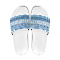 FSM Christmas Slide Sandals Merry Xmas Federated States of Micronesia - Polynesian Pride