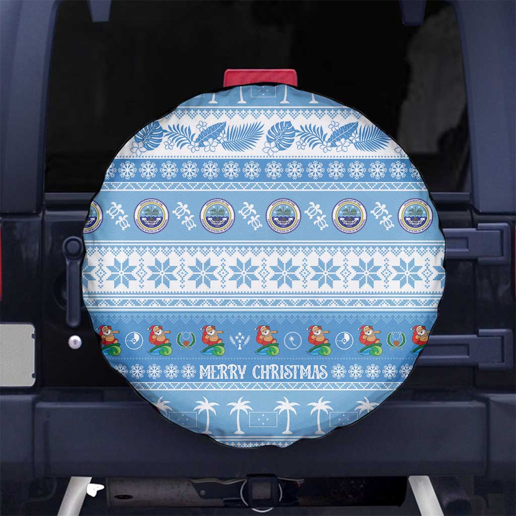 FSM Christmas Spare Tire Cover Merry Xmas Federated States of Micronesia - Polynesian Pride
