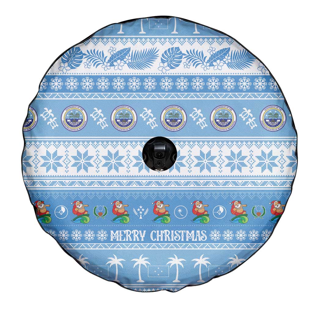FSM Christmas Spare Tire Cover Merry Xmas Federated States of Micronesia - Polynesian Pride