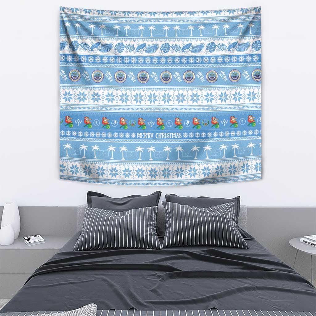 FSM Christmas Tapestry Merry Xmas Federated States of Micronesia - Polynesian Pride
