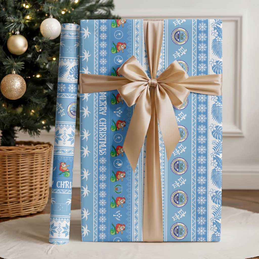 FSM Christmas Wrapping Paper Merry Xmas Federated States of Micronesia - Polynesian Pride